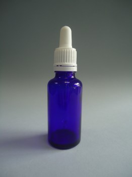 frasco cuentagotas precinto 30 ml azul cobalto